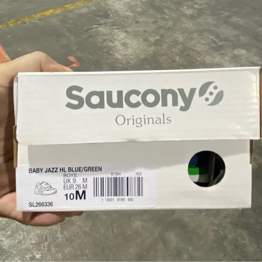 SAUCONY Baby Jazz Double Strap toddler Sneakers size 10 NEW IN BOX $48 retail